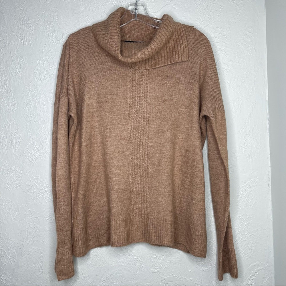 Banana Republic Tan Cowl Neck Sweater Relaxed Fit Womens Size M